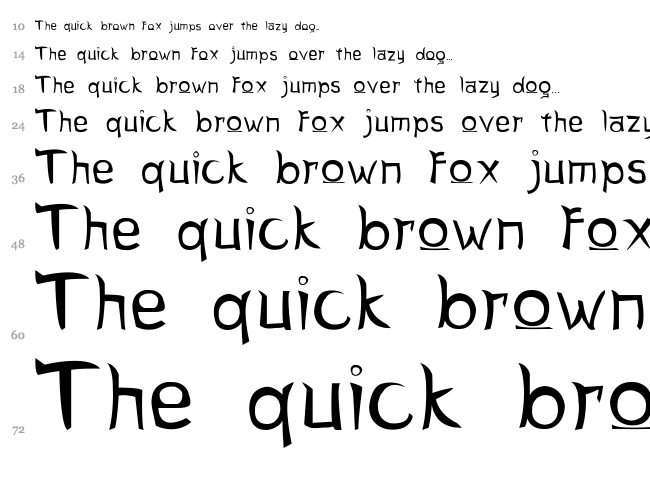 Letter Sseungi font waterfall